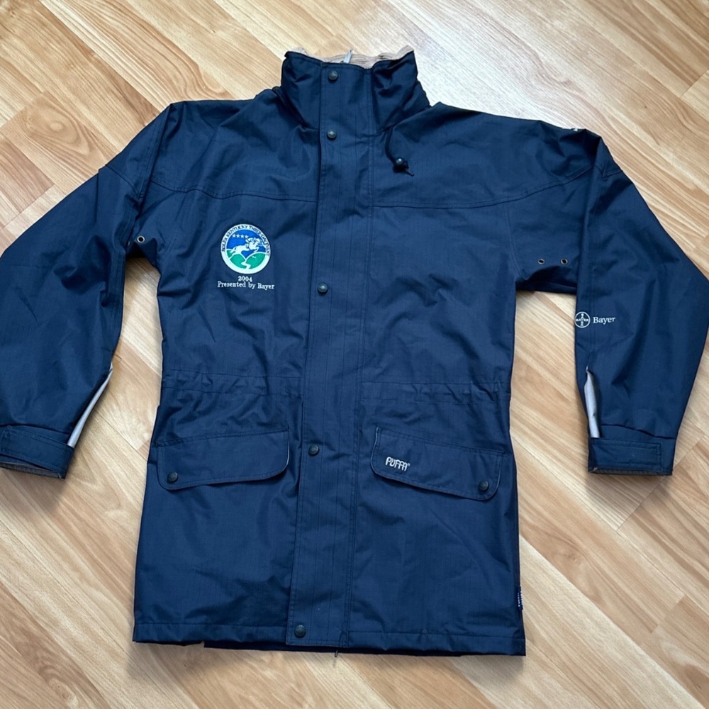 Vintage Original PUFFA Women Equestrian Waterproof Jacket Rolex Kentucky Bayer S